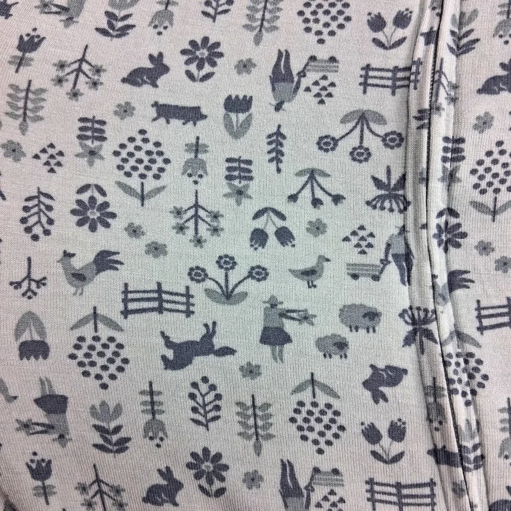 2 Modern Moments Soft Viscose Sleepers Unisex 2T Toddler Open Feet Gray Blue NEW
